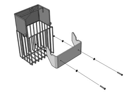 Panier dégrilleur inox pour station et poste de relevage